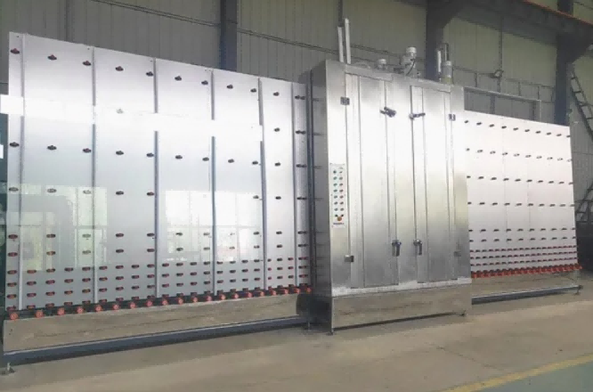 လျှပ်ကာနှင့် Tempered Glass အတွက် စက်မှုအဆင့် 1800 ဒေါင်လိုက်အခြောက်ခံစက်